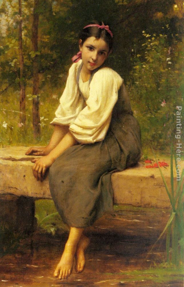 Francois Alfred Delobbe A Moment of Reflection